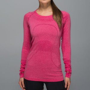 Lululemon - Swiftly Tech Long Sleeve Crew - Heathered Jewelled Magenta